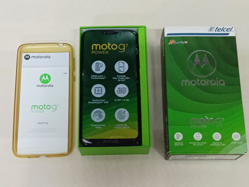 Celular Motorola G7 Power En Caja Original Azul Marino 64gb