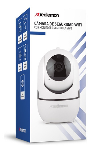 - Cámara De Seguridad Wifi 360° Con Seguimiento Y Detección