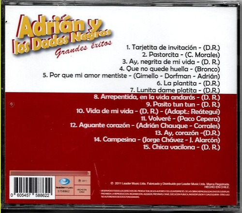 Adrian Y Los Dados Negros - Grandes Exitos