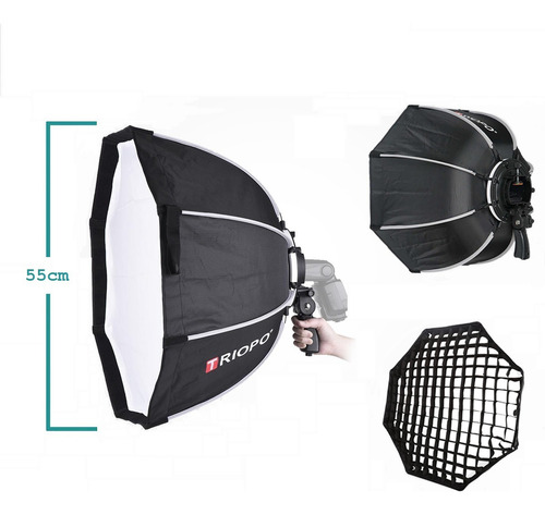 Kit Grid Panal Más Octabox Triopo Softbox De 55cm Honeycomb