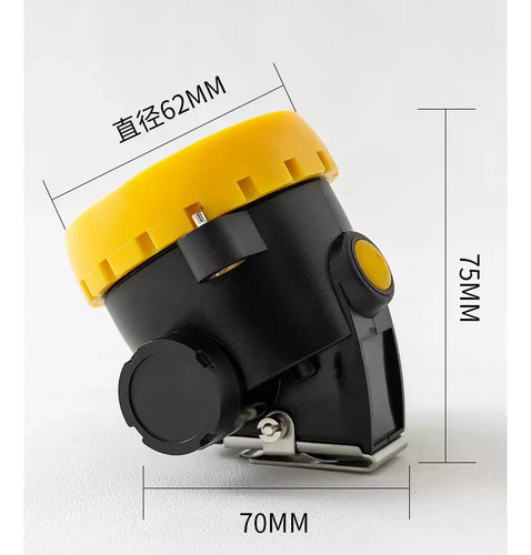 Linterna Frontal Para Casco, 10 W, 5000 Lux, Lámpara De Mine