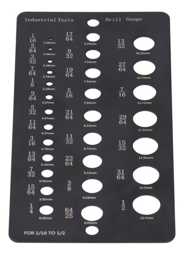 Broca Métrica Decimal Con 29 Orificios De 1/16 A 1/2 Pulgada