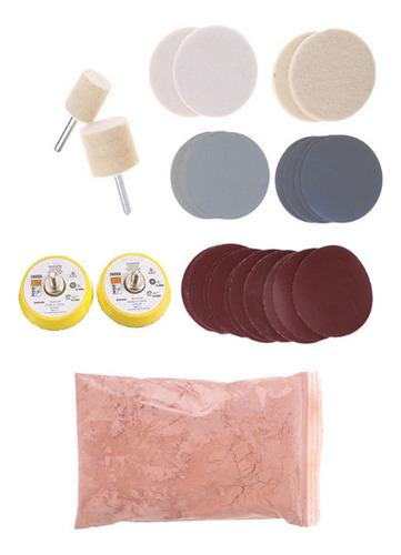 Kit De 34 Piezas Para Pulir Cristales De Coche Y Eliminar Ar