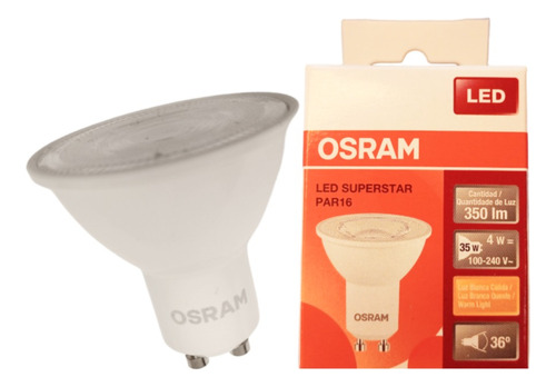 Lampara Dicro Led Osram 4w 220v Gu10 Cálida