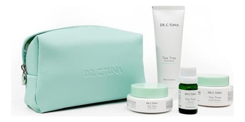 Set Tea Tree Farmasi Con Cosmetiquera Piel Mixta Grasa