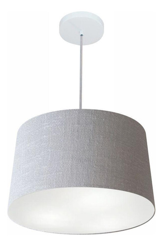 Lustre Pendente Cone Md-4247 45x40cm Cinza Bivolt