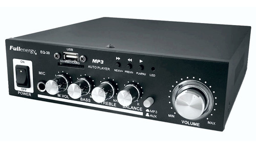 Amplificador Reproductor Usb Rca Sd Microfono Eq-30 220v 12v