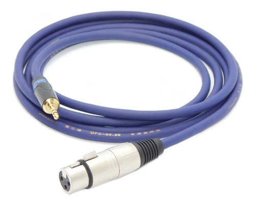 Imagen 3 de 3 de Cable Para Mic Rode Canon Hembra A Miniplug X 6 Mts