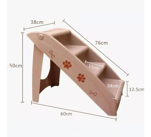 Escalera Plegable 4 Pisos Para Mascotas De Alta Resistencia