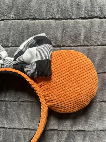 Orejas Disney Minnie Mouse Color Naranja Original Disneypark Naranja Oscuro