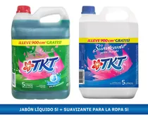 Comprar Combo Jabón Liquido Para Ropa 5 Lts Y Suavizante 5 Lts Tkt