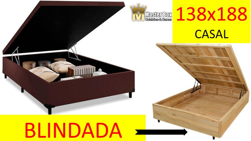 Cama Box Baú Casal Bau 30cm Lj Blindada Madeira 12x S/j