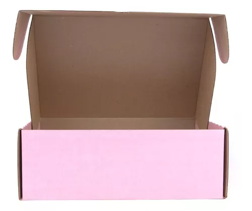 QUE BONITO. Caja para envíos, medidas 20x30x10cm, paquete de 10 piezas en  color kraft, Caja de