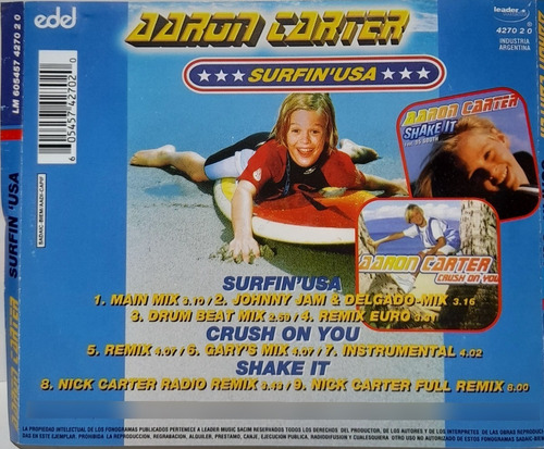 Cd Aaron Carter (surfin Usa)