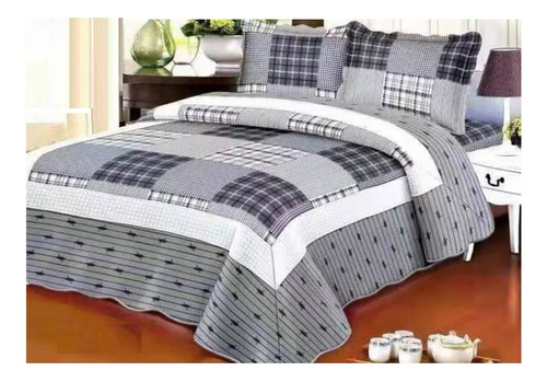 Cobertor Quilt Verano Cubrecama King 2.5 Plazas Csc6