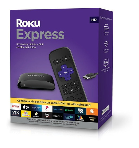 Imagen 5 de 7 de Roku Express 3930 estándar HD 32MB negro con 512MB de memoria RAM