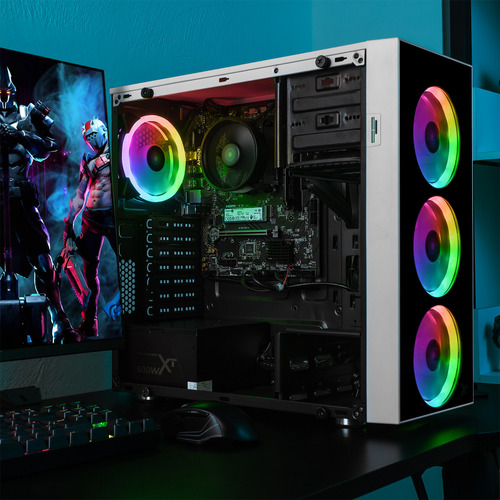 Xtreme Pc Gaming Amd Radeon 780m Ryzen 7 8700g 32gb Ddr5 Ssd 1tb Monitor Curvo 27 100hz Wifi Dragonfly White
