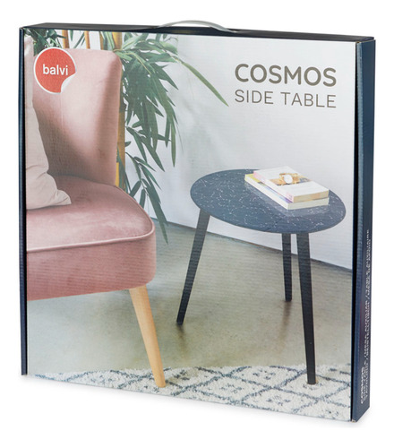 Mesa De Centro Cosmos Azul/negro Balvi