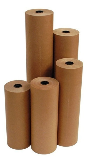 Rollos de papel Kraft Puro de 500 Mm x 25 50 100 250 275 metros 75 GSM