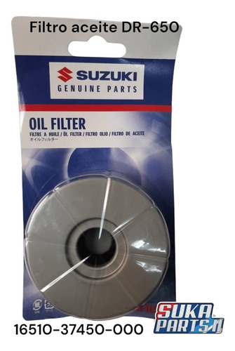 Filtro Aceite Suzuki Dr-650  #16510-37450-000