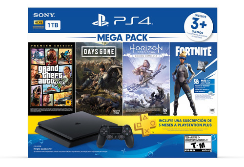 Playstation 4 1tb Mega Pack 3 Juegos Joystick Cupón Fortnite
