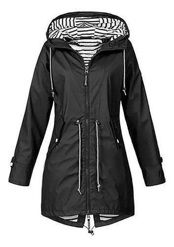 Chubasquero Impermeable Con Capucha Para Mujer