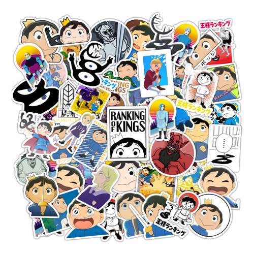 Pack 50 Stickers Adhesivo Anime Ranking Of Kings