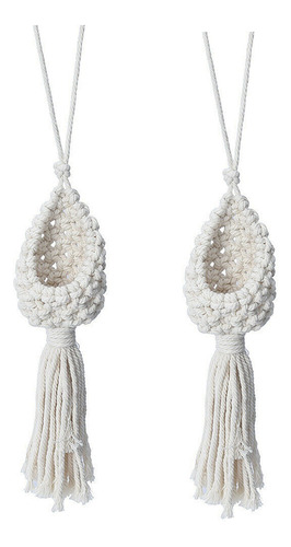 Cesta Colgante Para Plantas De Tillandsia, Diseño Bohemio, M