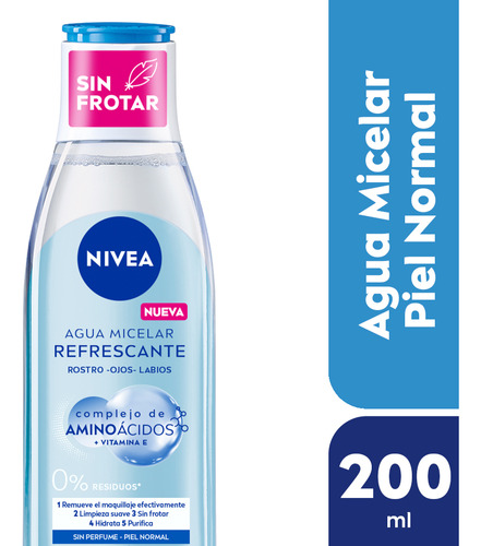 Nivea Facial Agua Micelar Micellair Skin Breathe O2 De 200ml