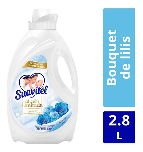 Suavizante De Telas Suavitel Cuidado Superior Bouquet De Lilis 2.8l