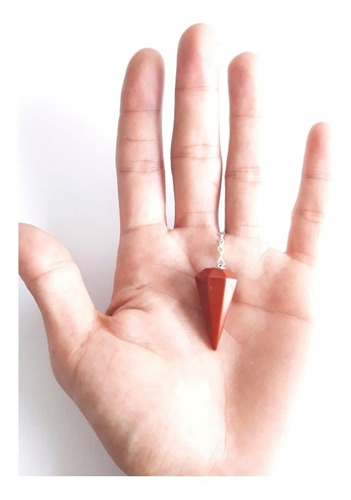 Pendulo Jaspe Rojo. Piedra Natural Energética,