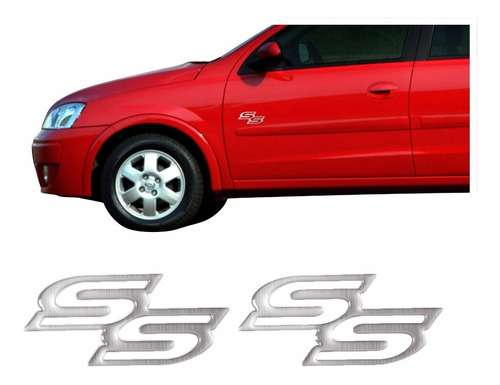 Emblema Adesivo Ss Para Corsa Astra Par Resinado Css01 Fgc