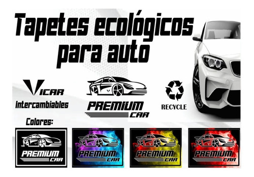 Tapetes Ecológicos Para Auto ( Intercambiables )