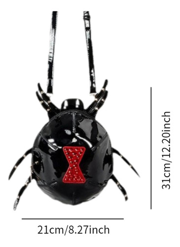 Bolso Bandolera Gótico Con Correa Ajustable, Informal,