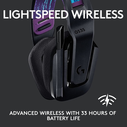 Imagen 9 de 9 de Auricular Gamer Con Microfono Logitech G535 Wireless Black
