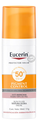 Eucerin Sun Pigment Control Fps 50+ 50 - mL a $2500