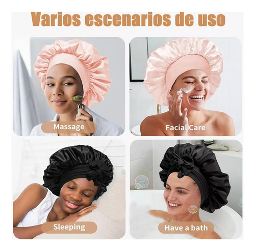 . 2pz Gorro De Seda Para Dormir Y Para Mujer Dormir Y