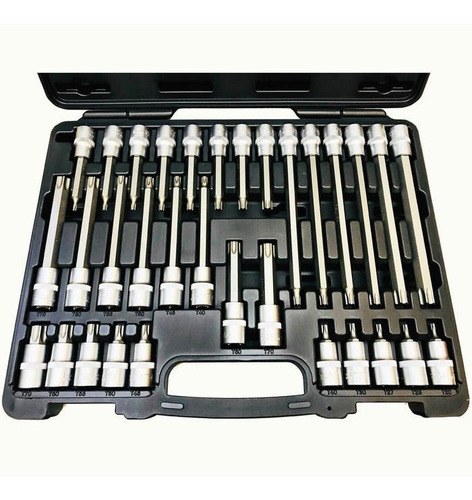 Juego Puntas Torx 32 Pzas Cr Vanadio Auto Herramientas G.