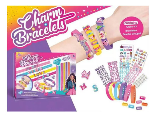 Set Juego Manualidades Set Para Armar Pulseras Emoticón