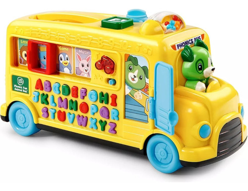 Colectivo Bus Animal Arrastre Letras Luz Sonido Leap Frog