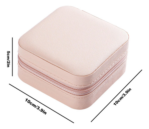 Caja Joyero Pequeño De Cuero Pu Portátil