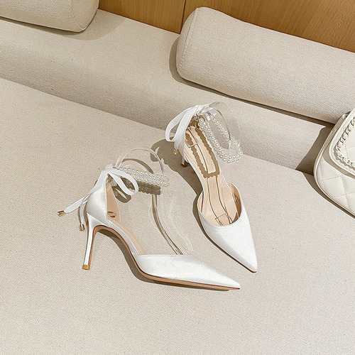 Zapatos De Boda De Tacón Alto De 8 Cm Para Mujer