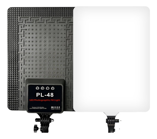 Panel De Luz Led Profesional Iluminacion Para Video Fotografía Luz Panel De Iluminación Regulable Estudio Foco Luz Calida Fria Con Control Panel Pl48 Luz Para Tiktok