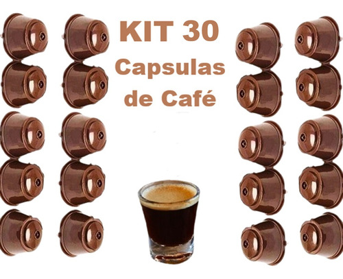 Kit C/ 30 Cápsulas, P/ Café Refil Reciclável E Reutilizável