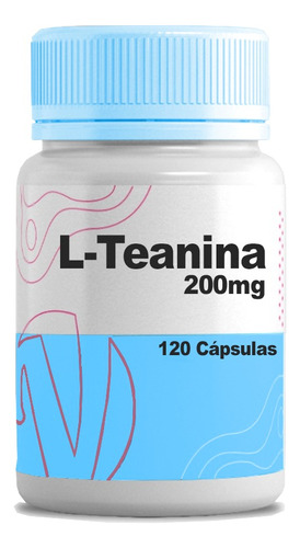 L Teanina 200mg Manipulado 120 Cápsulas - L-theanine Sabor Sin Sabor