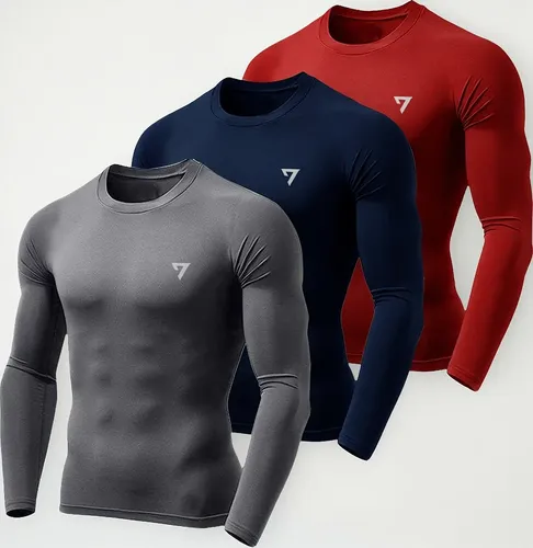 Kit 3 Camisas Uv 50 Segunda Pele Proteção Solar Unissex