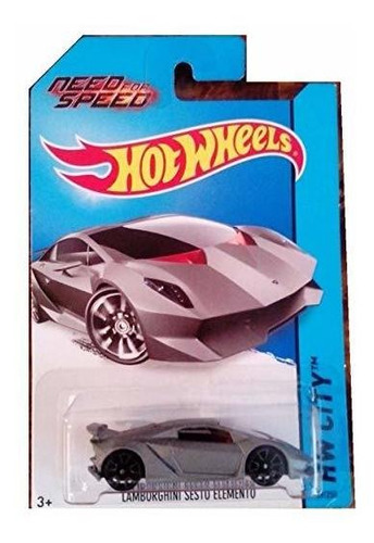 Hot Wheels 2014 Hw Ciudad - Lamborghini Sesto Elemento (gris