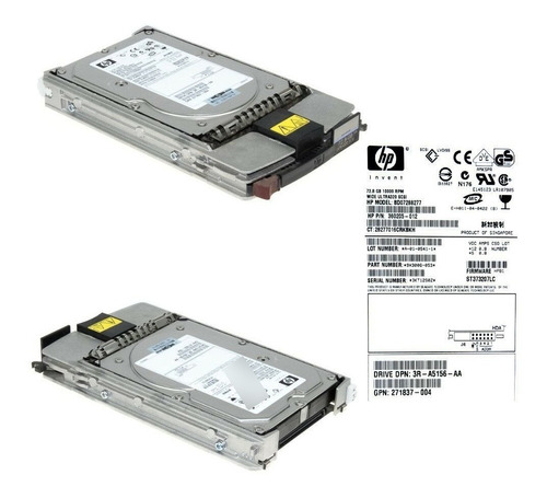 Hp Proliant Scsi Hdd 72.8gb Ultra320 Bd07288277 360205  012