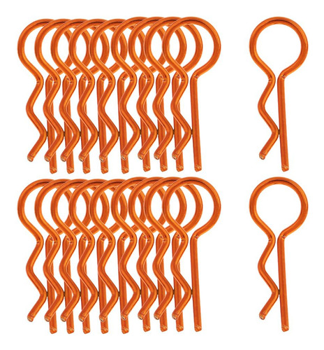 Paquete De 60 Pasadores De Clips En Apariencia De R Naranja