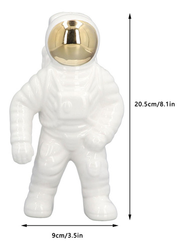 Estatua De Cerámica De Space Man, Moderna, Escultura En Jarr